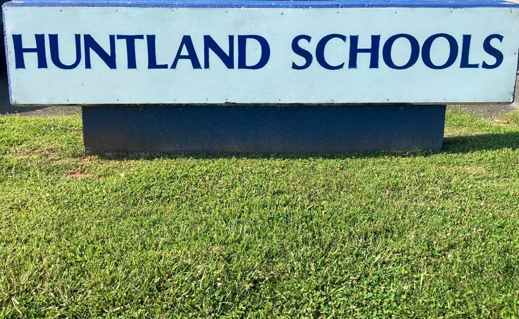 Huntland School Sign