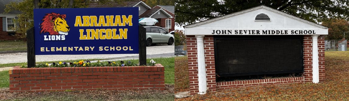 Photo of school signs