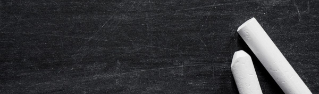 Chalkboard with chalk