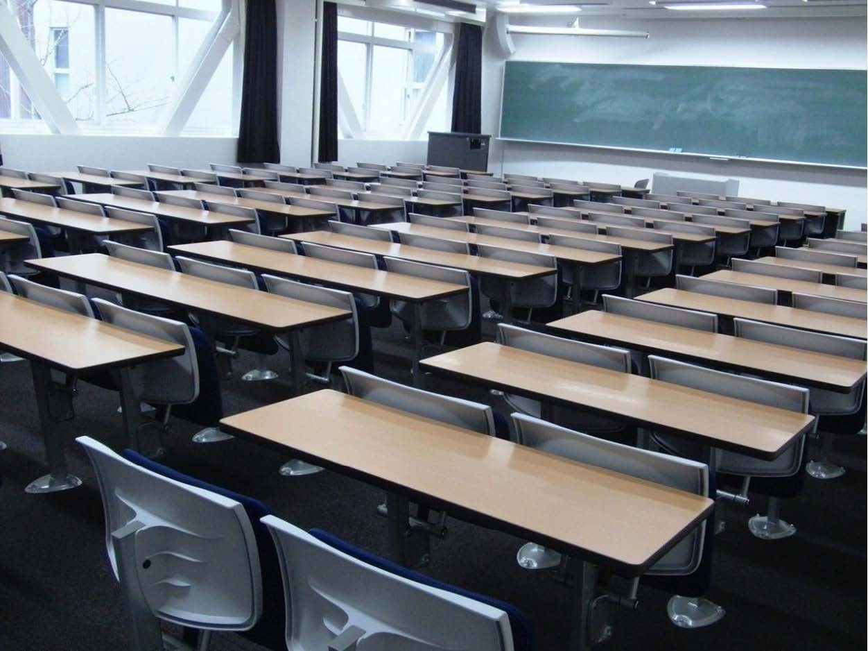 Chairs in a classroom