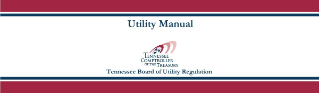 Tennessee Board of Utility Regulation Utilities Manual